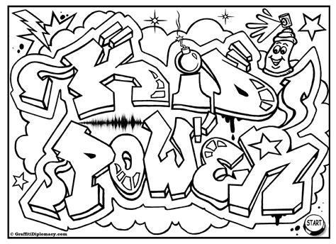grafitti coloring pages coloring home
