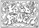 Grafitti sketch template
