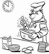 Bear Clipart Cooking sketch template