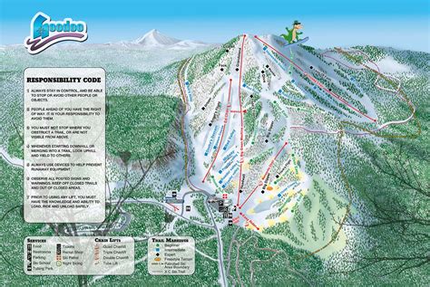 Hoodoo Ski Area Piste Map Trail Map