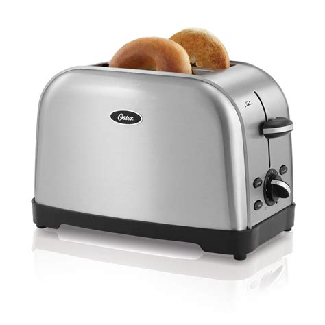 amazoncom oster tssttrwfs brushed stainless steel  slice toaster