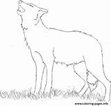 Wolf Uncolored Howling Coloring Pages Easy Printable Print Animals Deviantart Nnature Info sketch template