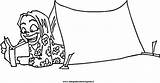 Tenda Campeggio Carpa Acampamento Biwak Namiot Campamento Niña Colorare Misti Acampamentos Kolorowanki Kamping Dzieci Dla Coloriages Colorier Paginas Transportes Condividi sketch template