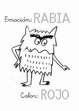 Monstruo Emociones Rabia Enojo Niños Dibujosparacolorear Sentimientos Alegria Miedo Emocion Tristeza Montruo Furia Desagrado Emoción Sehen sketch template