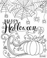 Halloween Coloring Pages Happy Kids Adults sketch template