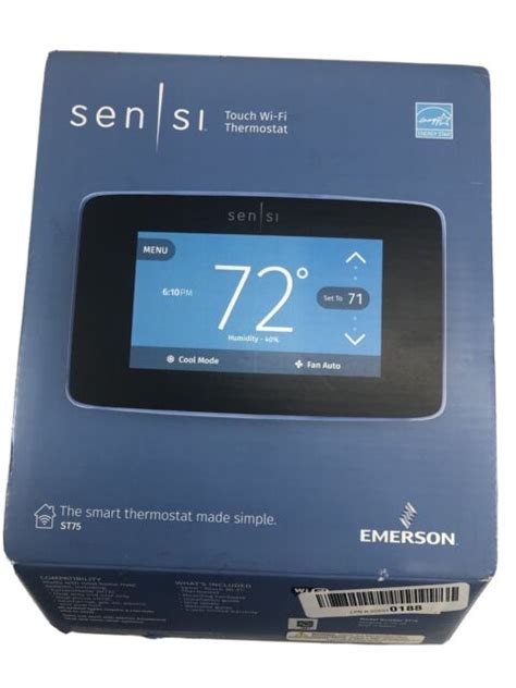sensi touch wi fi thermostat st open box ebay