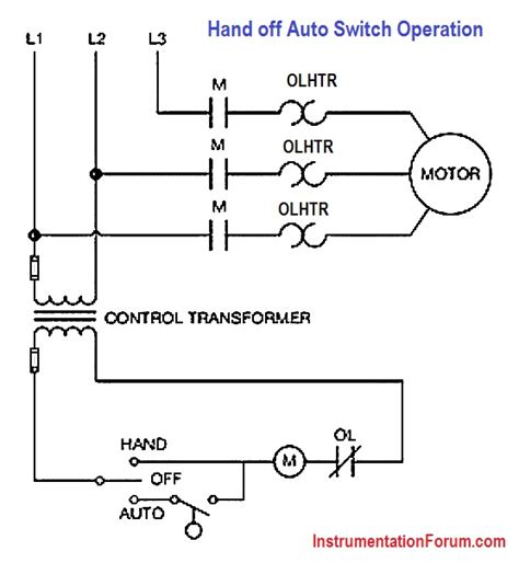 hand  auto selector switch wiring diagram wiring draw  schematic