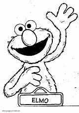 Sesame Street Coloring Pages Elmo Printable Print Str Ernie Look Other sketch template