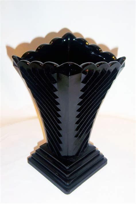 14 Perfect Round Black Glass Vase Black Amethyst Black Vase Black Glass