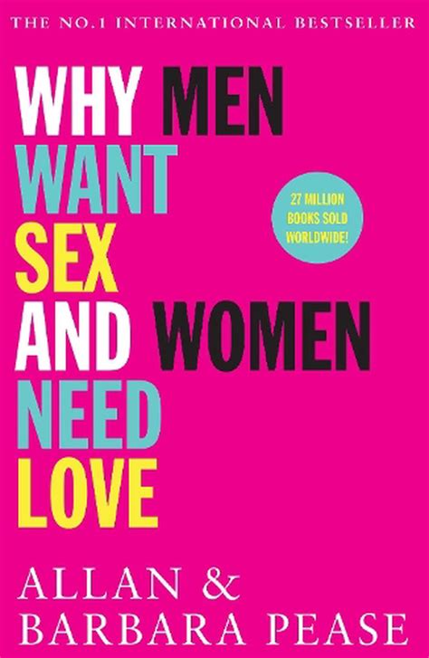 why men want sex and women need love by allan pease paperback