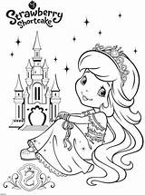 Strawberry Shortcake Coloring Princess Strawberryland Friends Print Helping Always Her Size sketch template