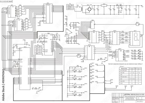 electrical schematic diagram vector large drawing  white paper   complex electrical