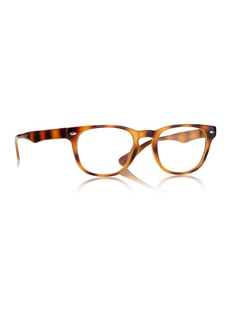 topman tortoise shell glasses in brown for men lyst