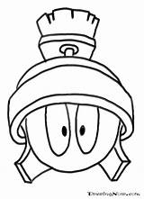 Marvin Martian Coloring Pages Printable Drawing Svg Stencils Tunes Looney Easy Draw Print Outline Heart Clipart Template Marciano El Characters sketch template