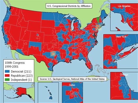 congressional districts  affiliation maps   web