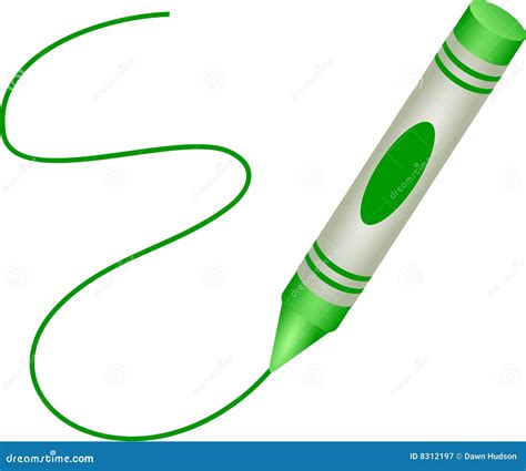 green crayon royalty  stock photography image