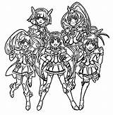 Glitter Force Coloring Pages Drawing Kids Colorir Printable Precure Para Anime Characters Colouring Cure Kelsey Sheets Pretty Candy Lucky Girls sketch template
