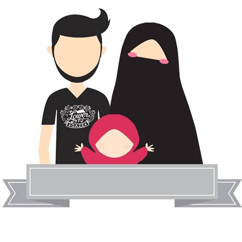 gambar kartun muslimah keluarga koleksi gambar hd