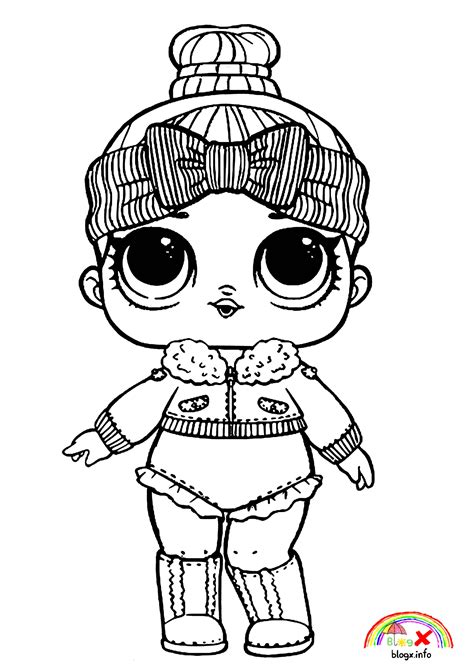 winter lol dolls coloring pages doll drawing coloring pages