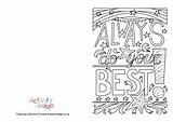 Colouring Card Always Pages Older Adults Kids Activity Cards Village Explore sketch template