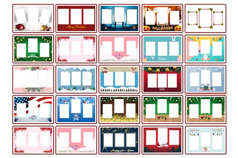transparent photo booth strip template