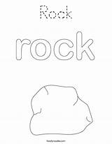 Coloring Rock Outline Built California Usa Tracing Twistynoodle Noodle sketch template