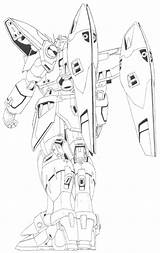 Gundam Wing Zero Xxxg 00w0 Back Lineart Coloring Suit Mobile Pages Wiki Wikia Search Template sketch template
