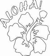 Coloring Pages Printable Hawaii Luau Hawaiian Print Aloha Flower Party Color Printables Colouring Theme Birthday Tropical Kids Flowers Food Hibiscus sketch template
