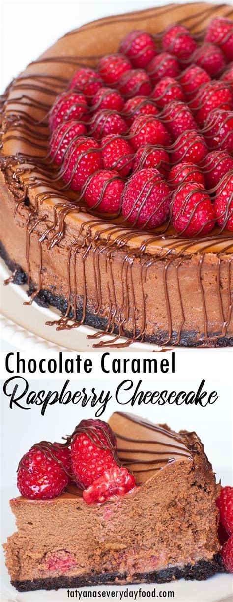 Caramel Raspberry Chocolate Cheesecake Video Tatyanas