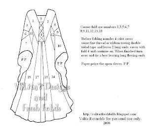 valitas creative designs medieval dress  pattern