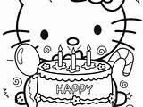 Birthday Happy Coloring Pages Kitty Hello Printable Personalized Dad Getcolorings Clipartmag Drawings Print Color sketch template