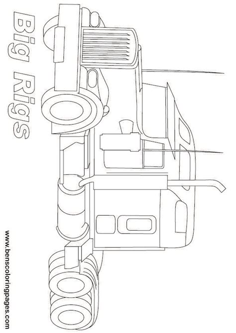 coloring pages trucks images  pinterest truck