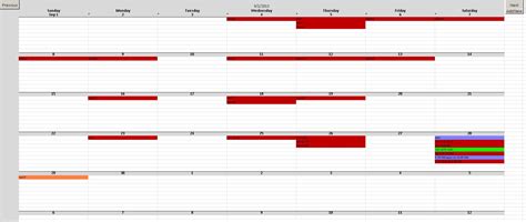 microsoft excel calendar scheduling  template