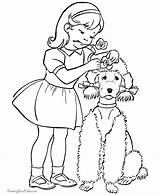 Dog Coloring Pages Puppy Girl Dogs Print Printable Color Girls Her Animals Animal Book Puppies Cdec Poodle Bossy Cute Kids sketch template