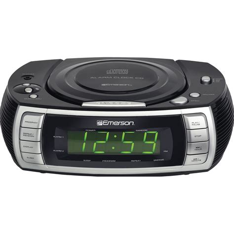 emerson ckd amfm cd dual alarm clock radio