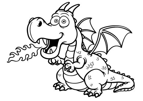 printable dragon coloring pages  kids dragon coloring pages
