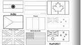 Flags Coloring Pages Printable Flag Country Online Kids Printables Choose Board Top sketch template