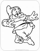 Doc Disneyclips Dwarfs Tiptoeing sketch template