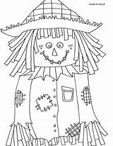 Coloring Pages Scarecrow Fall Kids Printable Halloween Print Doodle Color Sheets Scarecrows Autumn Leaves Thanksgiving Crafts Book Adult Getcolorings Outline sketch template