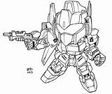 Sd Gundam Lineart Shiki Hyaku Version sketch template
