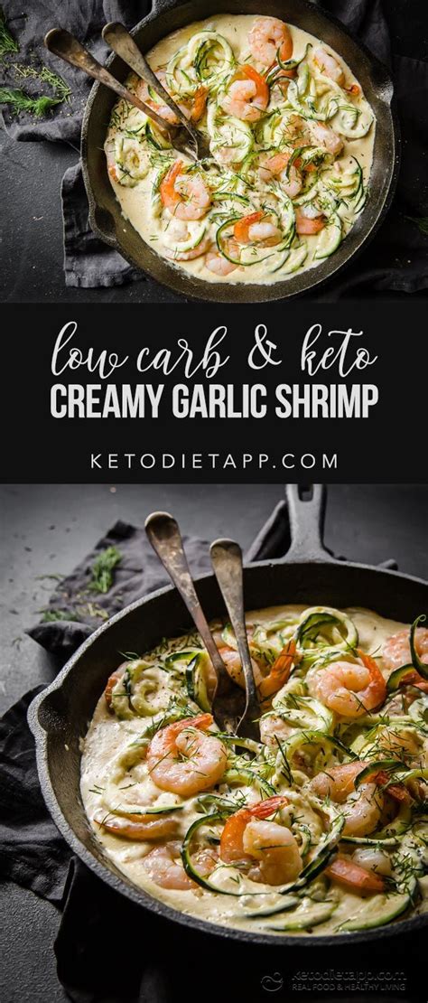 creamy keto garlic shrimp   seafood recipes real