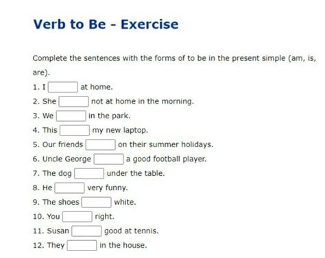 complete  sentences   forms      present simple amisare brainlylat