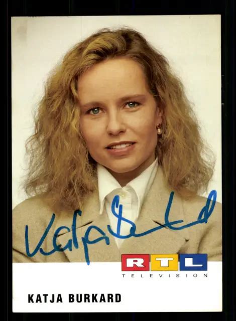 Katja Burkard Rtl Autograph Card Original Signed F 4159 3 74 Picclick