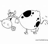 Cow Flower Eating Surfnetkids Coloring sketch template