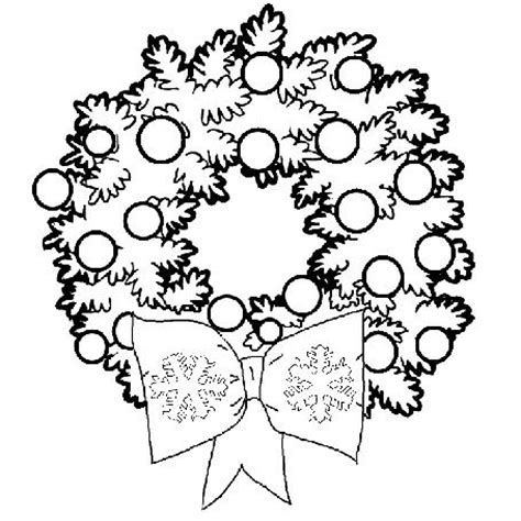 christmas wreath coloring pages wreath ornaments learn  coloring