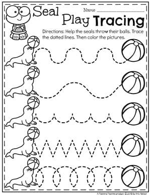 ocean theme preschool worksheets tracing preschool oceantheme ocean