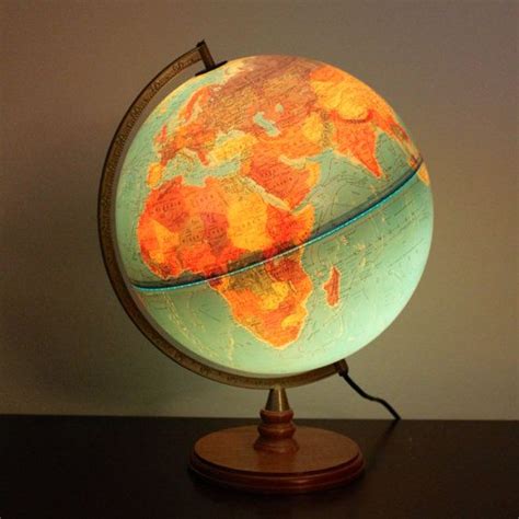 Lighted World Globe Danish Night Light By