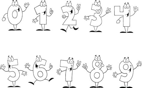 free printable number coloring pages for kids