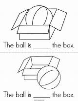 Prepositions Ball Sheet Book Mini Minibook Twistynoodle sketch template