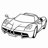 Pagani Huayra Zonda Colorir Desenhos Supercars Thecolor Hdclipartall sketch template